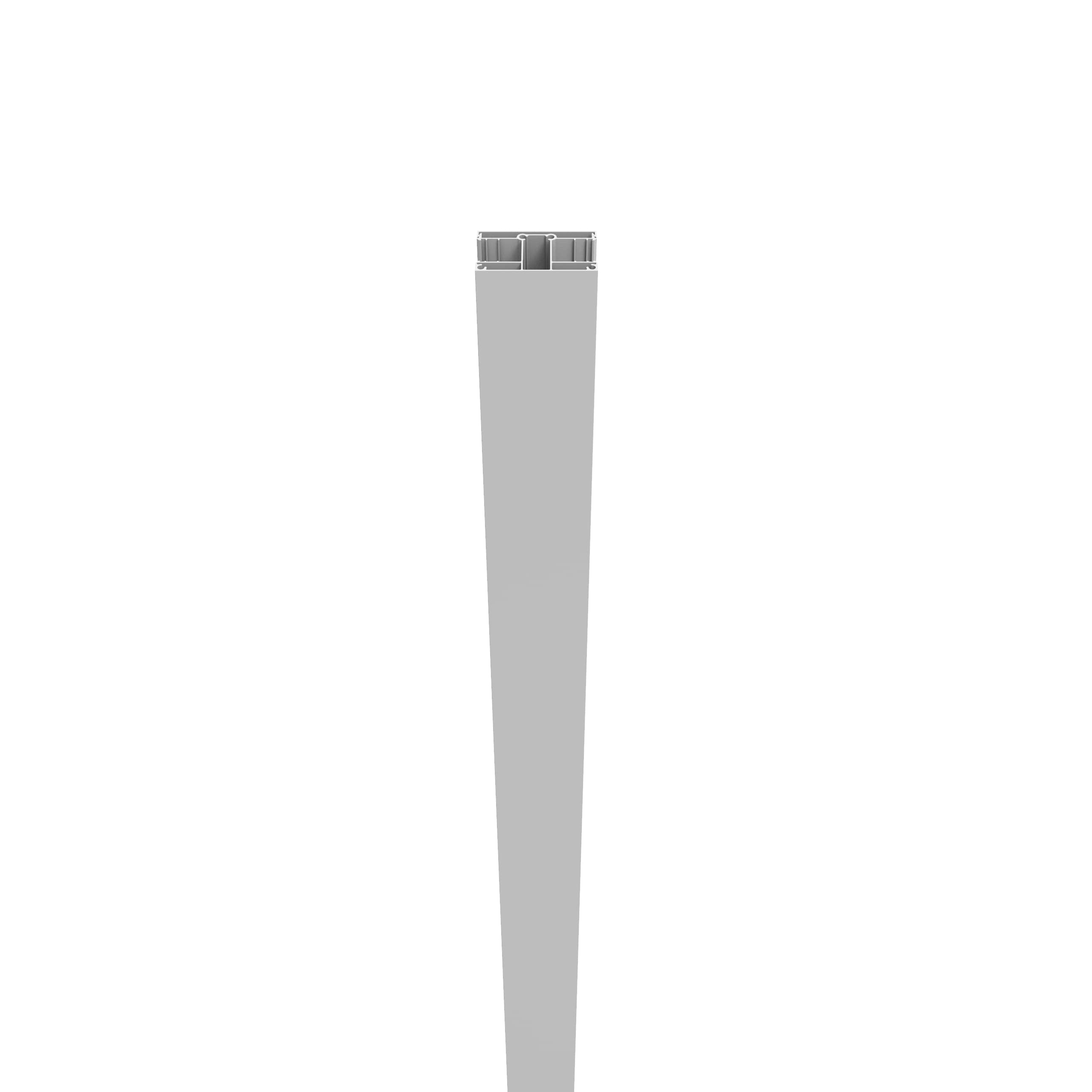 A single green leaf against a white background.